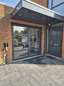 Berger Luxe-Line Openslaande Deuren Gevuld met glas RAL 7016