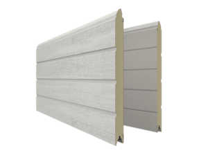 Berger Garagedeuren Woodgrain Plancha RAL 9016