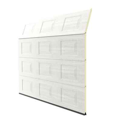 Berger Garagedeuren Woodgrain Cassetta RAL 9016