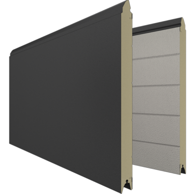 Berger Garagedeuren Design-Line Nero RAL 9005