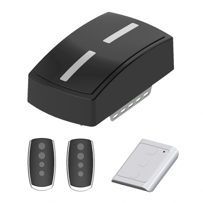 Berger Select-Line garagedeuraandrijving met 2 handzenders en een wandzender