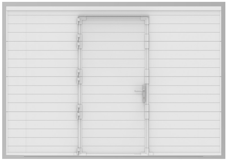 Berger Premium garagedeur met loopdeur