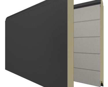 Berger Garagedeuren Design-Line Nero RAL 9005