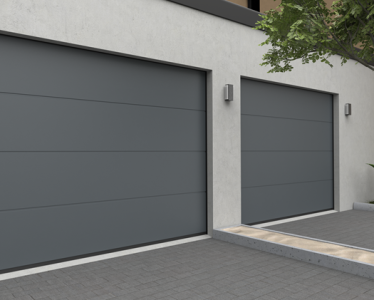 Berger Garagedeuren Design-Line Antra RAL 7016