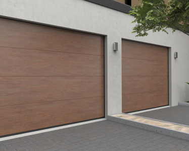 Berger Garagedeuren Design-Line Corten RAL 8025