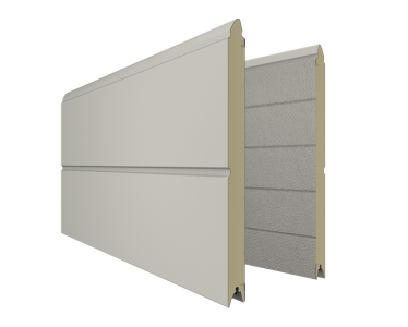 Berger Garagedeuren Satin Ligna RAL 9016