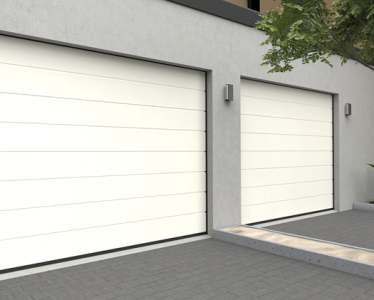 Berger Garagedeuren Satin Ligna RAL 9016