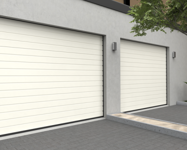 Berger Garagedeuren Satin Plancha RAL 9016