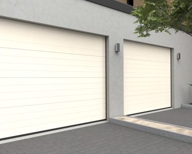 Berger Garagedeuren Stucco Colore RAL 9001