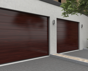 Berger Garagedeuren Wood-Line Ligna Mahogany