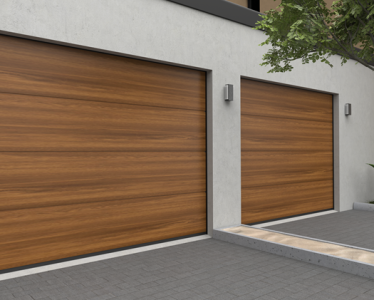 Berger Garagedeuren Wood-Line Plano Eiken