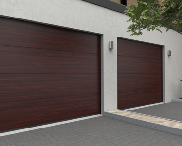 Berger Garagedeuren Wood-Line Plano Mahogany